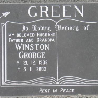 GREEN Winston George 1932-2003