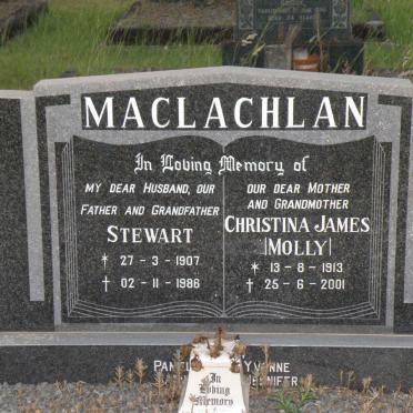 MacLACHLAN Stewart 1907-1986 &amp; Christina James 1913-2001