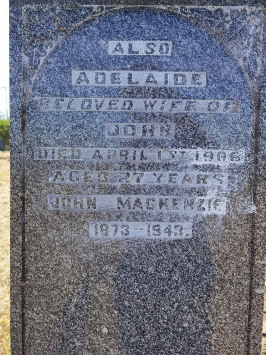 MACKENZIE John 1873-1943 &amp; Adelaide -1906