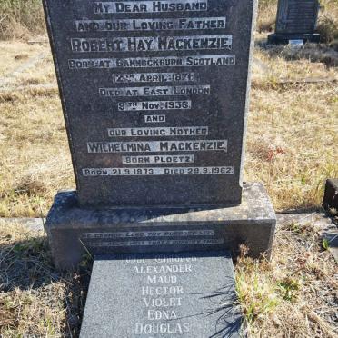 MACKENZIE Robert Hay 1871-1936 &amp; Wilhelmina PLOETZ 1873-1962 