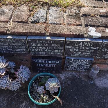 HAMLETT Denise Theresa 1952-2016 :: HAMLETT Douglas John 1925-1988 &amp; Hester Margeretta 1926-1996