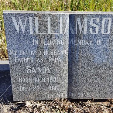 WILLIAMSON Sandy 1933-1983 :: GOWER Jennifer Grace 1961-2015