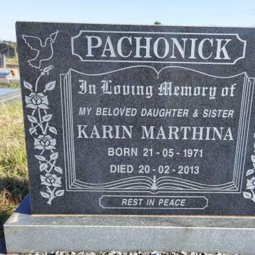 PACHONICK Karin Marthina 1971-2013