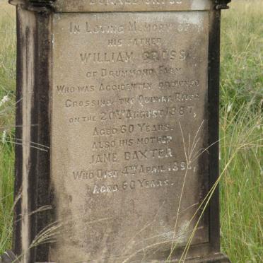 CROSS William -1887 &amp; Jane BAXTER -1890