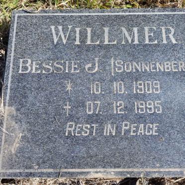 WILLMER Bessie J. nee SONNENBERGER 1909-1995