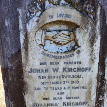 KIRCHOFF Johan W. -1903 &amp; Johanna -1919