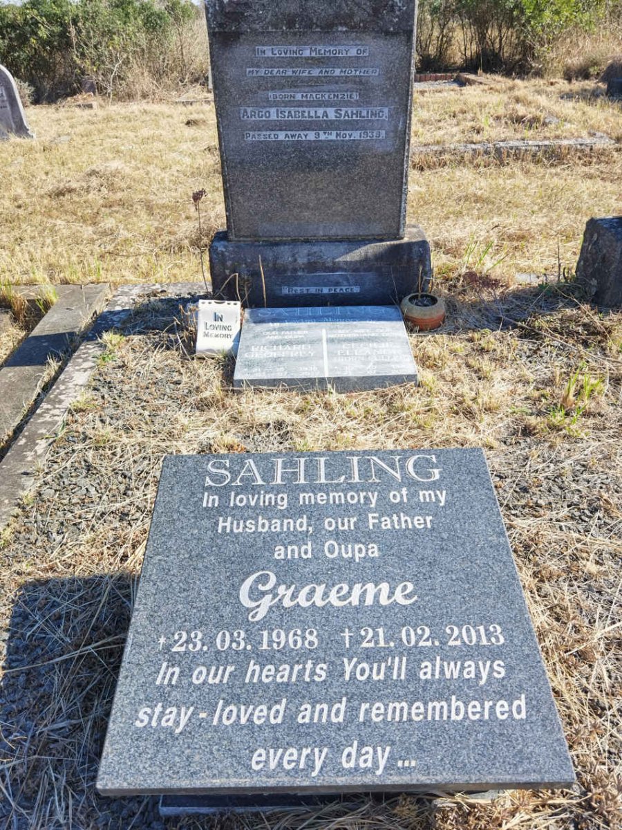 SAHLING Argo Isabella nee MACKENZIE -1939 :: SAHLING Graeme 1968-2013