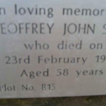 SOAL Geoffrey John -1982