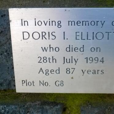 ELLIOTT Doris I. 1907-1994