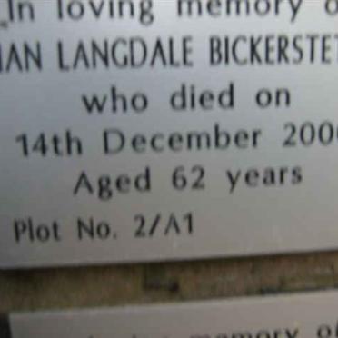 BICKERSTETH Ian Langdale -2000
