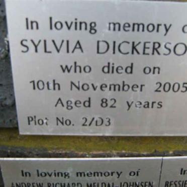 DICKERSON Sylvia -2005