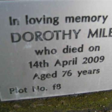 MILES Dorothy -2009