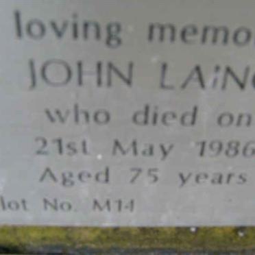 LAING John -1986