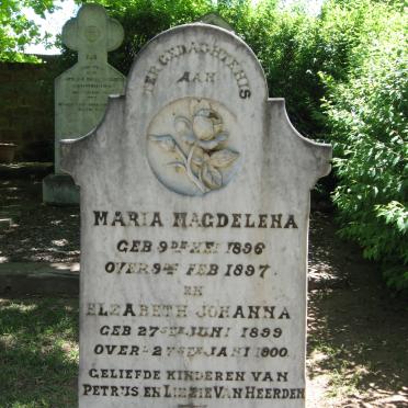 HEERDEN Maria Magdelena, van 1896-1897 :: VAN HEERDEN Elizabeth Johanna 1899-1900