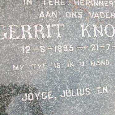 KNOETZE Gerrit 1895-1963