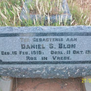 BLOM Daniel S. 1915-1931