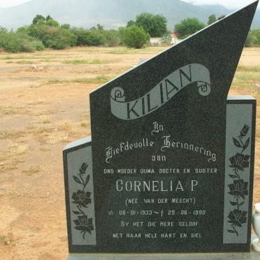 KILIAN Cornelia P. nee VAN DER MESCHT 1933-1990