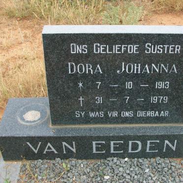 EEDEN Dora Johanna, van 1913-1979