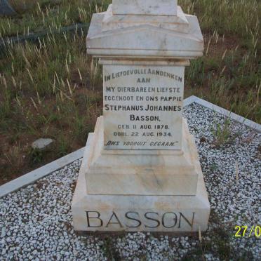 BASSON Stephanus Johannes 1878-1934