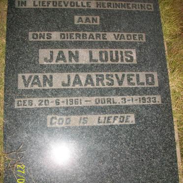 JAARSVELD Jan Louis, van 1861-1933