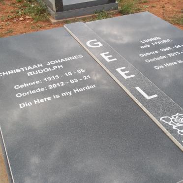 GEEL Christiaan Johannes Rudolph 1935-2012 &amp; Leonie FOURIE 1940-2013