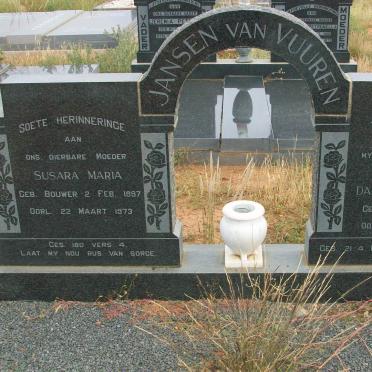 VUUREN Daniel Johannes, Jansen van 1907-1969 &amp; Susara Maria BOUWER 1897-1973