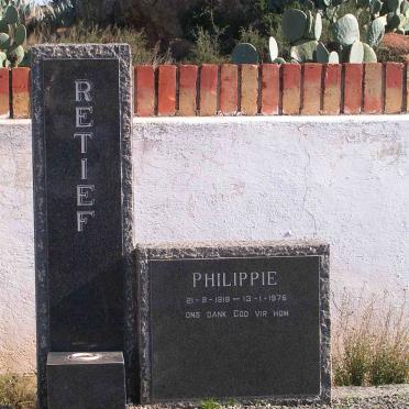 RETIEF Philippie 1919-1976