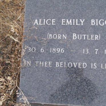 BIGGS Alice Emily nee BUTLER 1896-1981