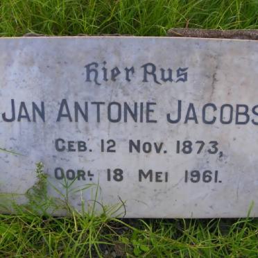 JACOBS Jan Antonie 1873-1961