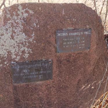PREEZ Jacobus Johannes, du 1906-1981 &amp; Elisabeth Marie 1908-1992