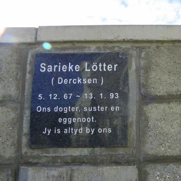 LOTTER Sarieke nee DERCKSEN 1967-1993