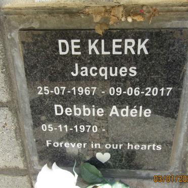 KLERK Jacques, de 1967-2017 &amp; Debbie Adéle 1970-