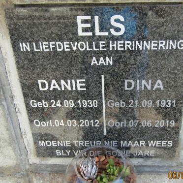 ELS Danie 1930-2012 &amp; Dina 1931-2019