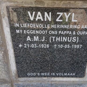 ZYL A.M.J., van 1926-1997