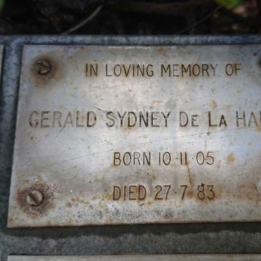 HARPE Gerald Sydney, de la 1905-1983