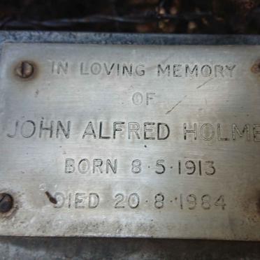 HOLMES John Alfred 1913-1984