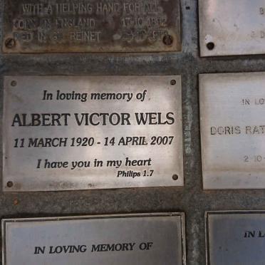 WELS Albert Victor 1920-2007