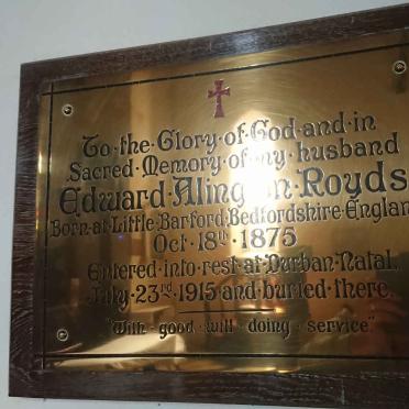 ROYDS Edward Alington 1875-1915