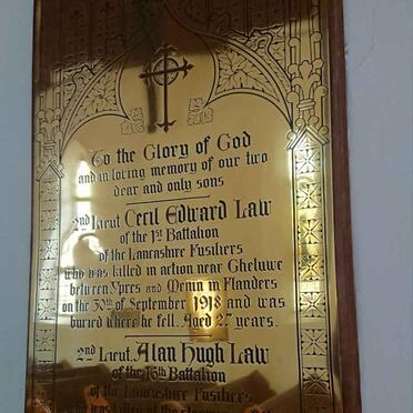 LAW Cecil Edward -1918 :: LAW Alan Hugh -1918