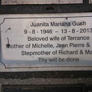 GUSH Juanita Mariana 1946-2013