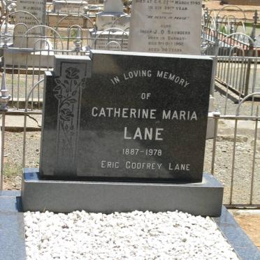 LANE Catherine Maria 1887-1978