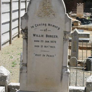 BURGER Willie 1870-1925