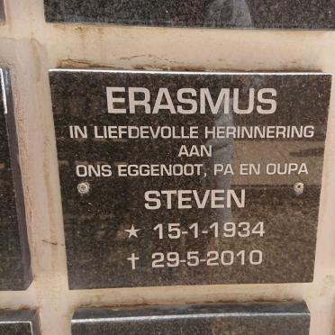 ERASMUS Steven 1934-2010