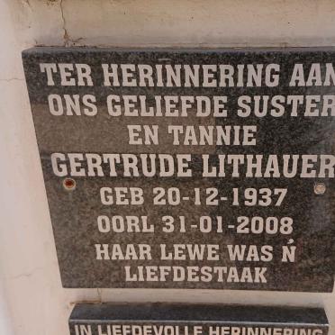 LITHAUER Gertrude 1937-2008