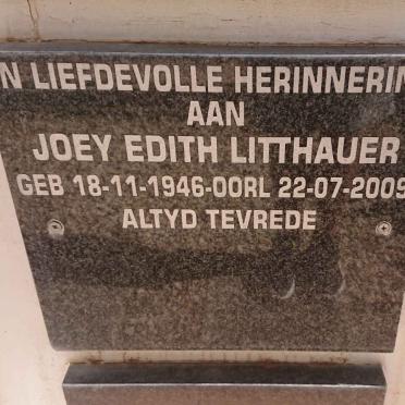LITTHAUER Joey Edith 1946-2009