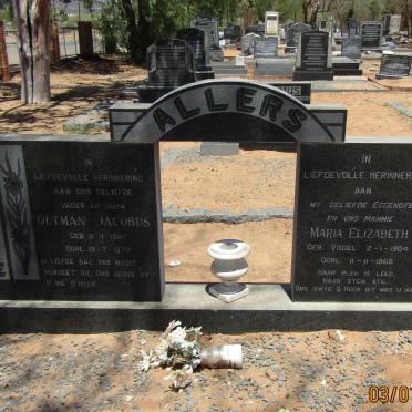 ALLERS Oltman Jacobus 1897-1977 &amp; Maria Elizabeth VOGEL 1904-1968