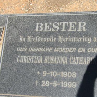 BESTER Christina Susanna Catharina 1908-1999