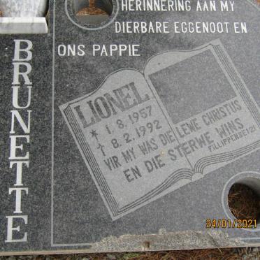 BRUNETTE Lionel 1957-1992