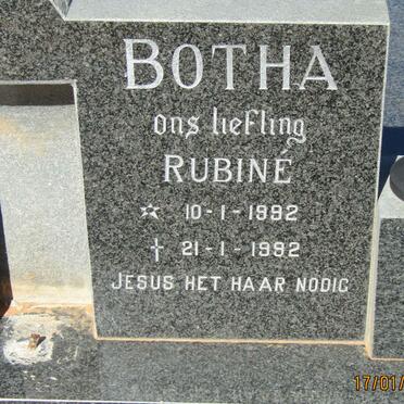 BOTHA Rubine 1992-1992