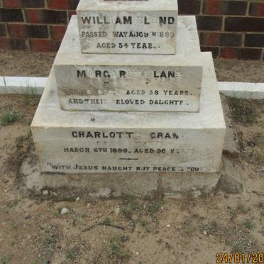 BLAND William -1889 &amp; Margaret -1894 :: GRANT Charlotte -1896
